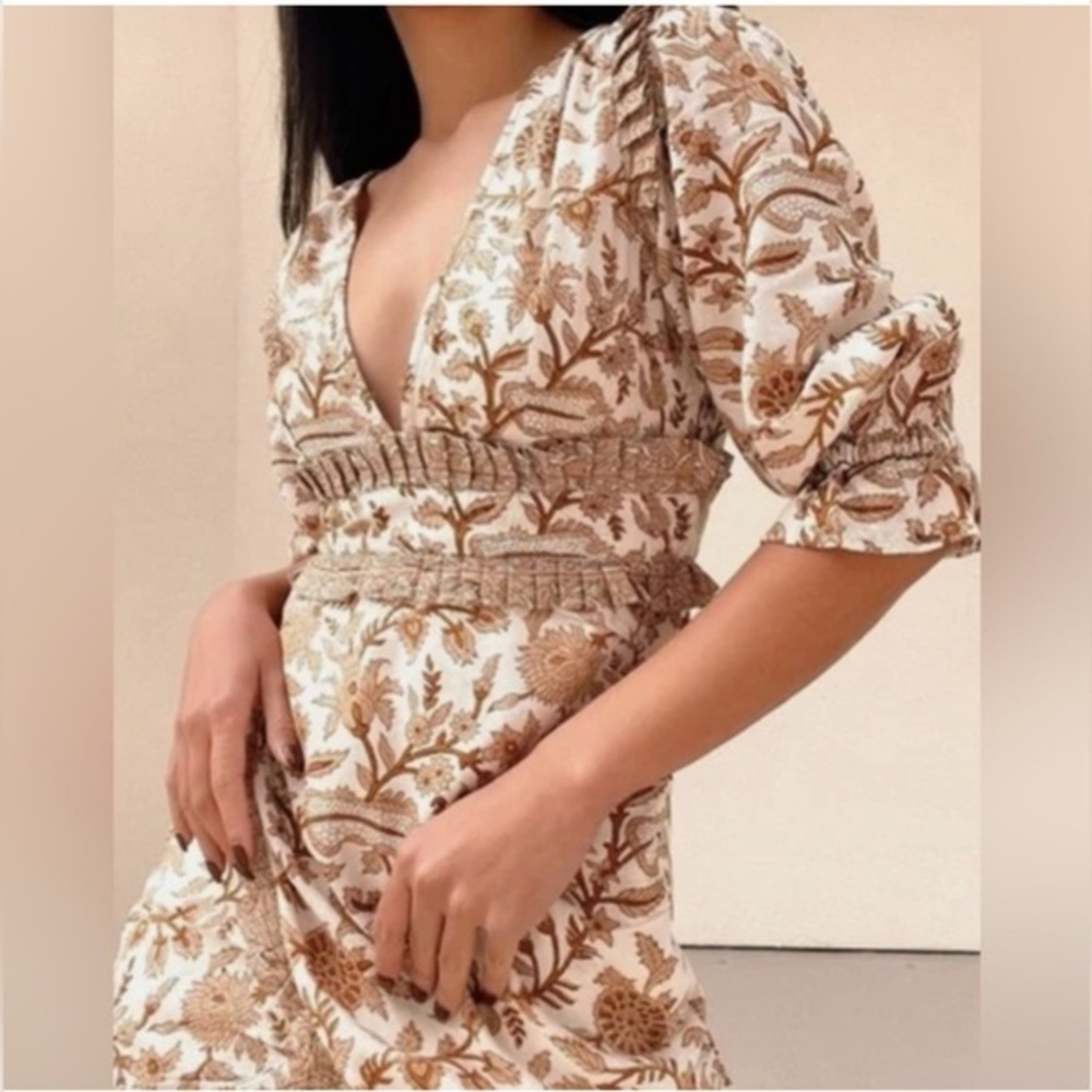Cleobella Bohemian Wrap Mini Dress – Long Sleeve Floral XS LNWOT #1898